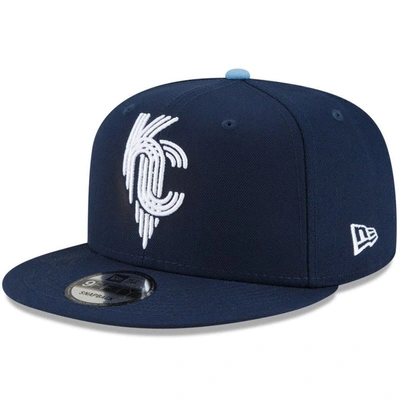 New Era Kids' Youth  Navy Kansas City Royals 2022 City Connect 9fifty Snapback Adjustable Hat