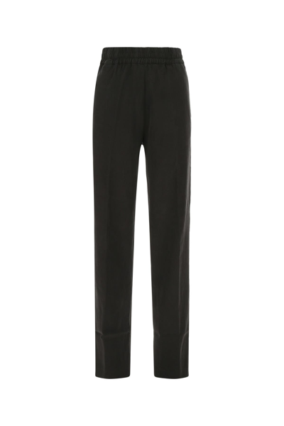 Dries Van Noten Black Cupro Blend Wide-leg Pant Black  Donna 40