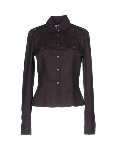 Richmond Denim Solid Color Shirts & Blouses In Cocoa