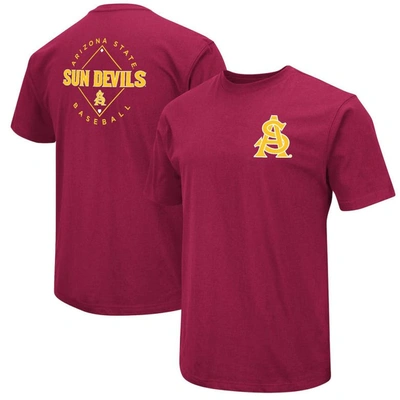Colosseum Maroon Arizona State Sun Devils Baseball On-deck 2-hit T-shirt