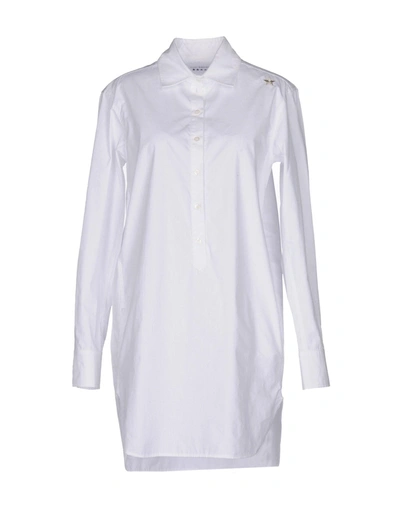 The Editor Solid Color Shirts & Blouses In White