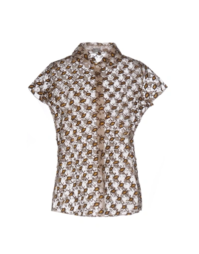 Jupe By Jackie Patterned Shirts & Blouses In Beige