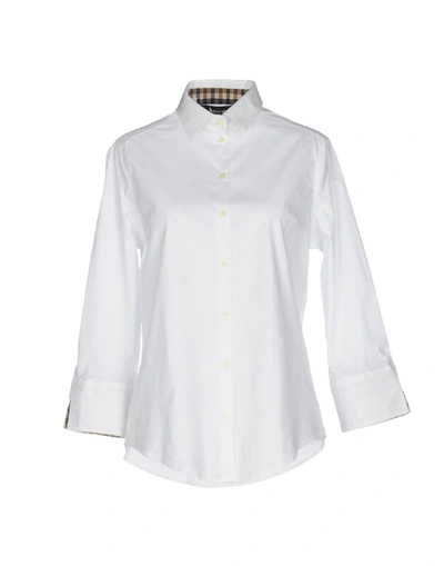 Aquascutum 纯色衬衫及女衬衣 In White