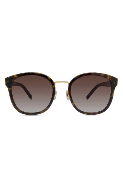 Givenchy Gradient Acetate Butterfly Sunglasses In Havana / Brown