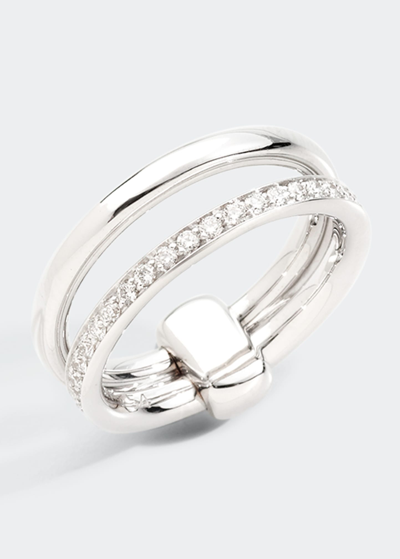Pomellato Iconica 18k White Gold Diamond Ring