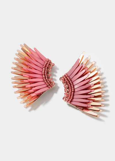 Mignonne Gavigan Women's Madeline Rose-goldtone & Mixed-media Mini Wing Earrings In Blush