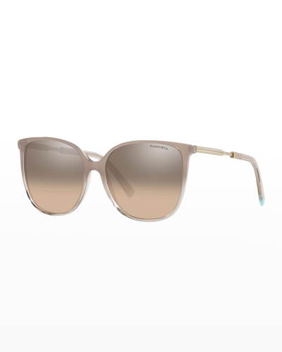 Tiffany & Co Mirror Square Acetate & Metal Sunglasses