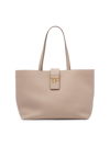 Tom Ford Tf Small Grain Leather East-west Tote Bag In Silk Taupe