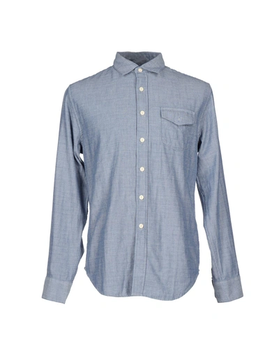 Grayers Solid Color Shirt In Blue