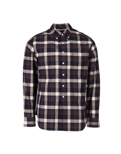 Grayers Checked Shirt In Dark Blue