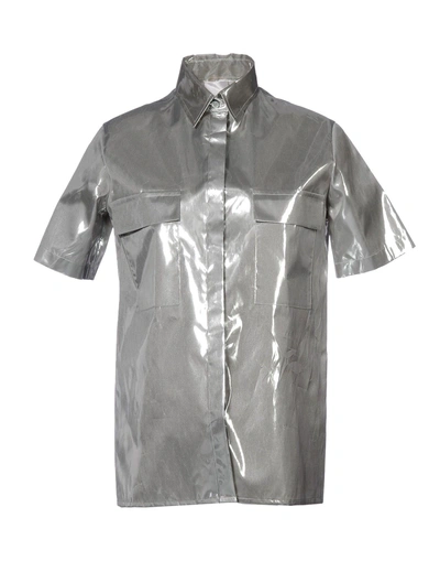 Arthur Arbesser Solid Color Shirts & Blouses In Silver