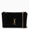 Saint Laurent Kate Medium Reversible Ysl Crossbody Bag In Suede And Smooth Leather In Black