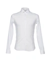 Grey Daniele Alessandrini Solid Color Shirt In White
