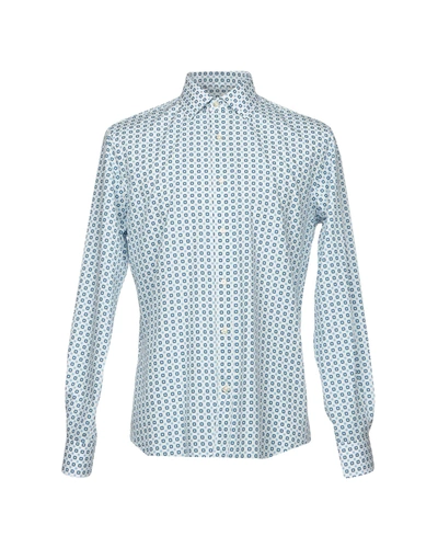 Luchino Camicie Patterned Shirt In White