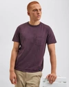 Ben Sherman Beatnik Garment Dyed Short Sleeve T-shirt In Merlot
