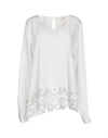 Gold Hawk Blouse In White