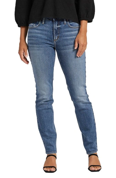 Silver Jeans Co. Most Wanted Mid Rise Slim Straight Leg Jeans In Indigo