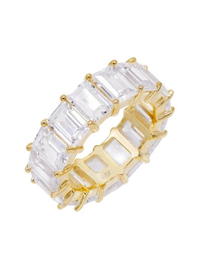 Adinas Jewels By Adina Eden Baguette Eternity Band In Gold