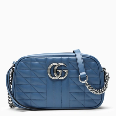 Gucci Gg Marmont Blue Matelassé Cross-body Bag