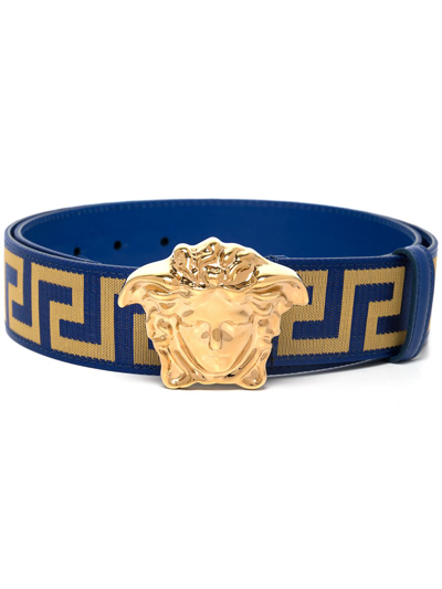 VERSACE LA MEDUSA LA GRECA LEATHER BELT – Enzo Clothing Store