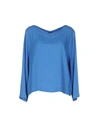 Roberto Collina Blouses In Blue