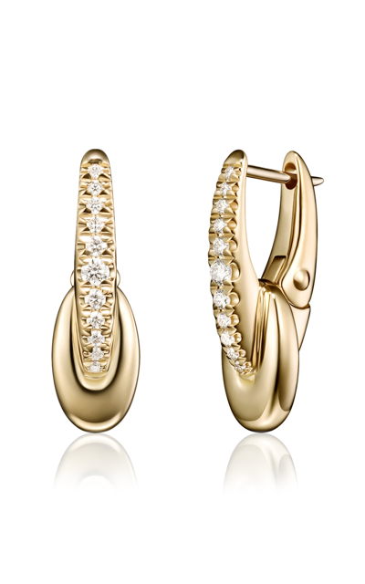 Melissa Kaye Ada Huggie Hoops Earring In Gold