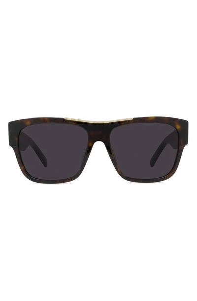 Givenchy 58mm Square Sunglasses In Dark Havana