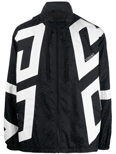 Versace Men's  Black Polyamide Outerwear Jacket