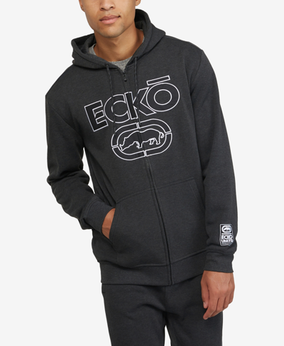 Ecko Unltd Men's Honorable Hoodie In Charcoal