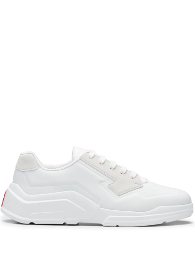 Prada Polarius Low-top Sneakers In White