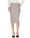 Les Copains 3/4 Length Skirt In Grey