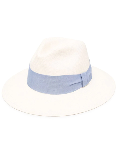 Frescobol Carioca Neutral Rafael Wide Panama Hat In Neutrals