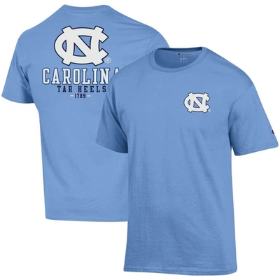 Champion Carolina Blue North Carolina Tar Heels Stack 2-hit T-shirt