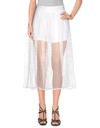 Luxury Fashion Midi Skirts In White