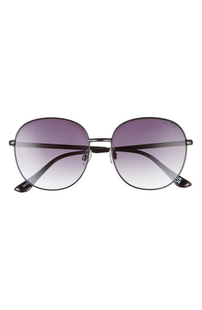 Aire Atria 50mm Gradient Round Sunglasses In Black