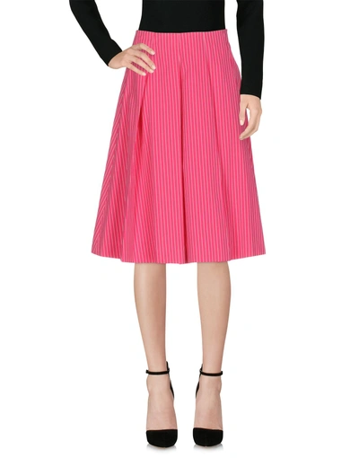 Boule De Neige Knee Length Skirt In Fuchsia