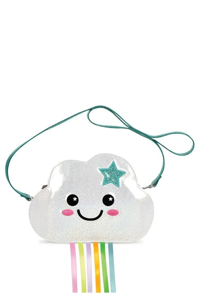 Iscream Kids' Cheerful Clouds Crossbody Bag In White