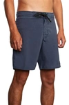 Rvca Pigment Board Shorts In New Navy