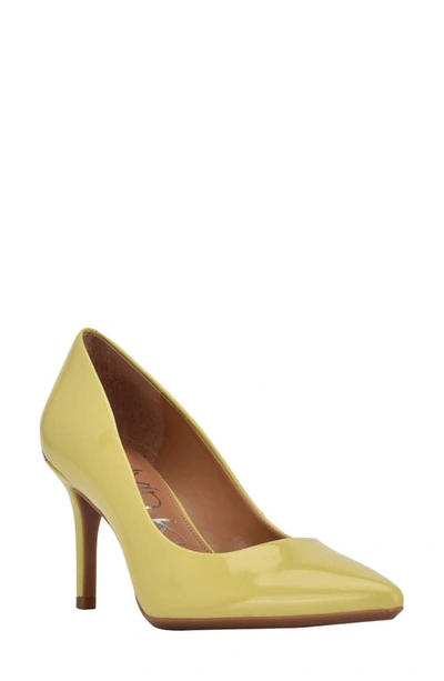 Calvin Klein Gayle Pointed Toe Pump In Yellow