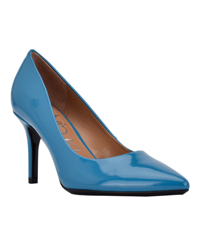 Calvin Klein Women's Gayle Pumps Women's Shoes In Sky Blue