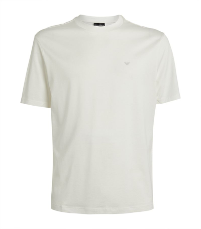 Emporio Armani Cotton Logo T-shirt In White