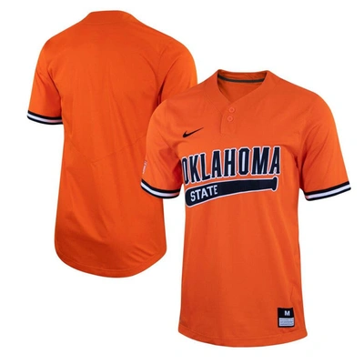 Nike Orange Oklahoma State Cowboys Two-button Replica Baseball Jersey
