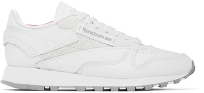 Reebok Unisex Classic Leather Make It Yours Shoes In Ftwr White/pure Grey 4/rhodonite