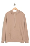 Bella+canvas Raw Edge Hoodie In Tan