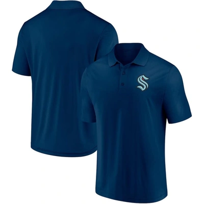 Fanatics Branded Deep Sea Blue Seattle Kraken Winning Streak Polo