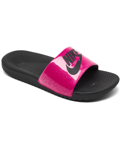 Nike Little Girls Kawa Se Slide Sandals From Finish Line In Very  Berry/black | ModeSens