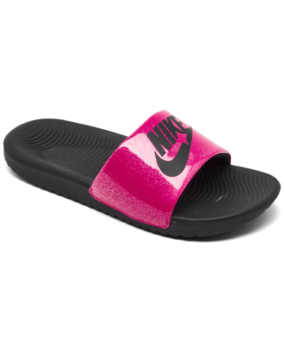 Little girls shop nike slides
