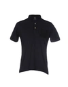 Authentic Original Vintage Style Polo Shirts In Dark Blue