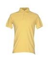 Authentic Original Vintage Style Polo Shirt In Ocher