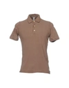 Authentic Original Vintage Style Polo Shirt In Cocoa